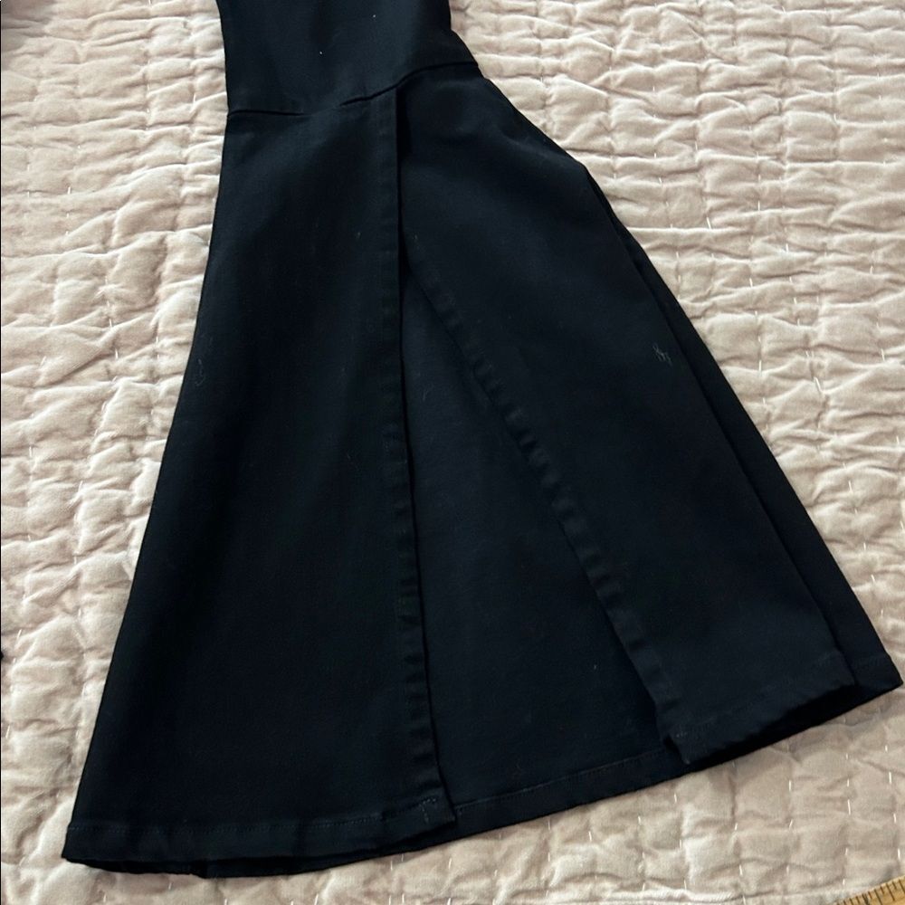 Frankie Black Flared Bell Bottom Jeans with open back size 25 - Picture 10 of 13